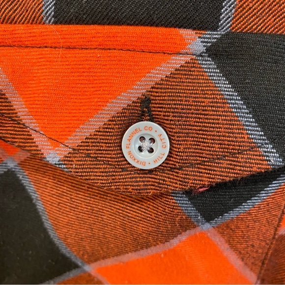 DIXXON Hill City Collaboration With Lynchburg HARLEY DAVIDSON Flannel Medium - Picture 6 of 9